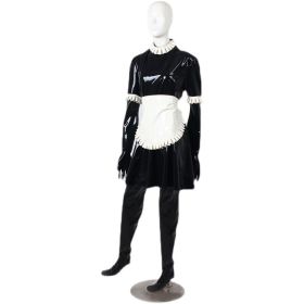Natural Latex Bondage Vacuum Leotard (Option: Black-Female XL)
