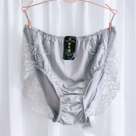 Plus-sized Plus-sized Women's Underwear (Option: Silver Gray-5L)