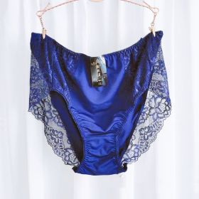 Plus-sized Plus-sized Women's Underwear (Option: Blue-5L)