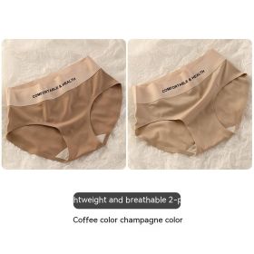 Seamless Underwear Women's High Waist Hip Lift Belly Contracting Girls' Sports Ice Silk Triangle Short (Option: 7Style-XL)