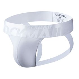 Sexy Double T-back Pure Cotton Sweat-absorbent Sexy Underwear (Option: 231 White-XL)