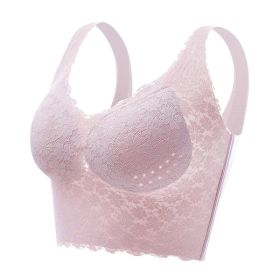 Summer No Steel Ring Gathered Without Trace Beauty Back Underwear Vest Style (Option: Cameo Brown-6XL)