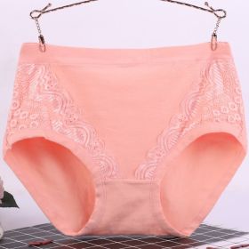 Women's Cotton Breathable Plus Size High Elastic Underwear (Option: Dried Shrimp Powder-4XL)